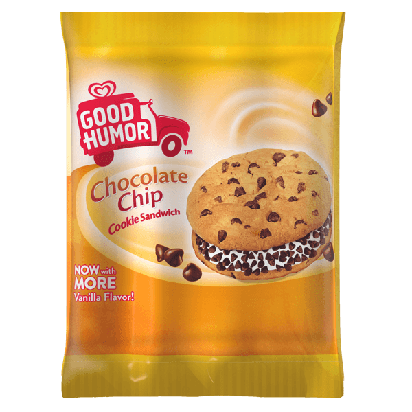 Chocolate Chip Cookie Sandwich - Good Humor ice cream treat