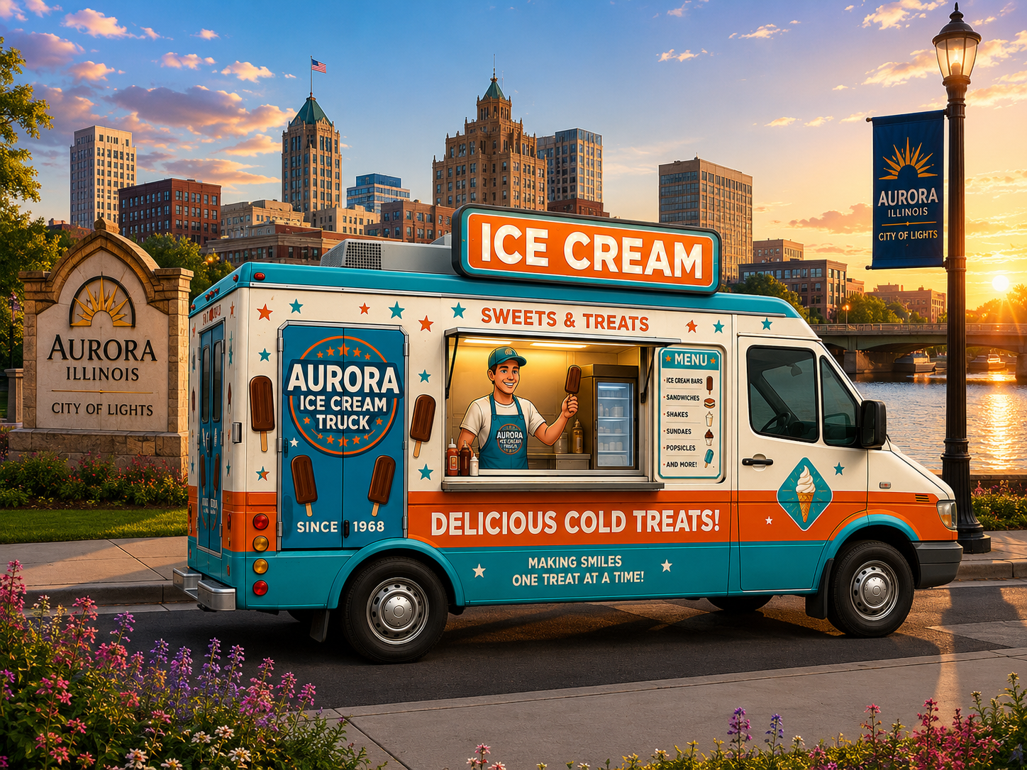 Aurora Ice Cream Truck in Chicago